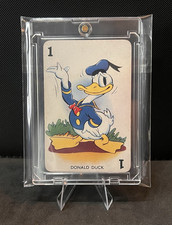 RARE-1938 CASTELL SHUFFLED SYMPHONIES DONALD DUCK DISNEY CARD - RED BACK picture