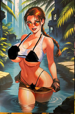 Keys Comics, Laura Croft cosplay, adult Comic/Art book, risqué picture