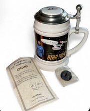 CUI Inc. Star Trek Original Cast Limited Edition Lidded Stein 1994 picture