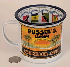 Pusser's Landing British Virgin Islands Painkiller Club Navy Rum Mug Enamel 16oz picture