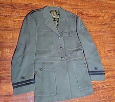 WW2 US Navy Officers Aviation Green Jacket Supply Corps Lieutenant picture