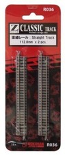 Rokuhan Z gauge R036 straight rail 112.8mm (2 pieces) picture