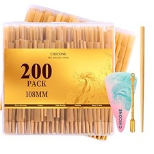 200 Pack Pre Rolled Cones | Natural Slow-Burning Cones Rolling Paper | 108mm Kin picture