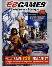 2003 EverQuest Online Adventures PlayStation 2 EB Games Video Game Promo Art picture