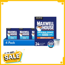 (4 pack) Maxwell House Original Roast Medium Roast K-Cup® Coffee Pods, 24 ct Box picture