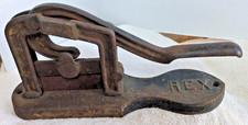 Antique Rex #375 Cast Iron Tobacco Cutter By S.C. W.W. Co.St Louis Mo. RARE. picture