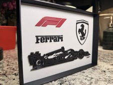 Ferrari F1 Scuderia 3D Art Sign Decor For Wall Or Desk Ferrari F1 Collector Fan picture