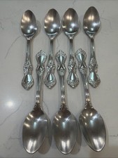Reed & Barton 18/10 Stainless Heritage Mint Ltd Marlborough 7 Oval Soup Spoons picture