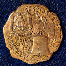 Vintage 1926 Philadelphia Sesqui-Centennial Expo Souvenir Masonic Style Token picture