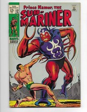 Sub-Mariner 12 1969 Marvel Comics F/VF 7.0 1st App Llyna 1st Full App Naga picture