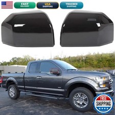 ECOTRIC Gloss Black Mirror Covers Driver/Passenger Side View picture