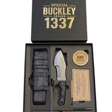 HSK Buckley Series Tracker Knife Grey Handle Sheath D2 Steel With Gift Box picture