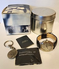 1997 Fossil X-Files Watch & Keychain NIB Limited Edition COA picture