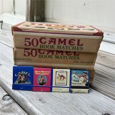 DEADSTOCK Camel Cigarette 50 Book Match Lot - D.D. Bean & Sons Co. NEVER OPENED picture