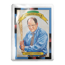 Custom George Costanza Seinfeld Diamond Kings Novelty 1988 Baseball Card picture