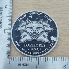 Orlando Police Task Force Unit Fortiores Una Challenge Coin picture