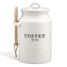 Barnyard Designs Coffee Canister for Kitchen Counter, Decorative Ceramic Coff... picture