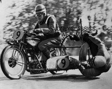 '38 SIDECAR MOTORCYCLE RACING PHOTO CRYSTAL PALACE LONDON ENGLAND SYNDENHAM VASE picture