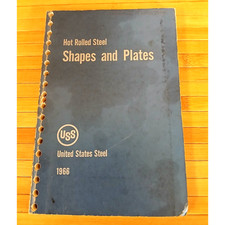 Vintage 1966 United States Steel Hot Rolled Steel Shapes & Plates Reference Book picture