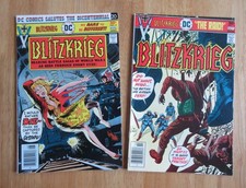 Lot of *2* 1976 DC War: BLITZKRIEG #4, 5, *Kubert* (FN++) Very Bright & Glossy picture