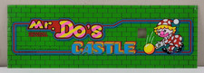 Original 1983 Universal Mr. Do's Castle Plexiglass Arcade Header Marquee Sign picture
