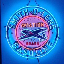US STOCK Smith-O-Lene Gasoline Neon Sign 24