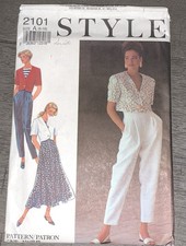 BA 1991 STYLE SEWING PATTERN 2101 Size 6-16 Jacket TROUSERS  Skirt SUIT UNCUT picture
