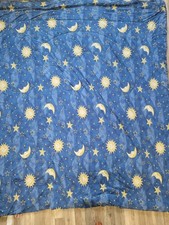 Vintage Hanes 90s Celestial Print Stars Suns Moons Bed Comforter Y2k 78