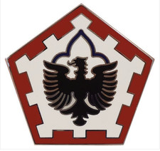 GENUINE U.S. ARMY COMBAT SERVICE IDENTIFICATION BADGE (CSIB): 555TH ENGINEER BRI picture