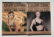 1998 VTG Double-Sided Vassarette Sexy Woman's Lingerie Magazine Ad picture