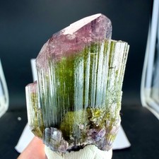 91 CTS Bi~Color Tourmaline Crystal/ Display Piece / Natural Crystal / From AFG picture