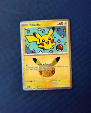 Pikachu 029/128 Holo Pikachu Rare ME: 30th Celebration Pokemon TCG NM/M picture