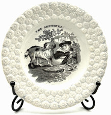 Early 19th c. THE SENTINEL Staffordshire Black Transferware 6