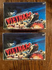 VIETNAM fact cards 2 unopened boxes 1988 DART picture