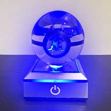 Pokemon 3D Greninja Crystal Ball Night Light LED Pokémon Lamp Color Changing picture