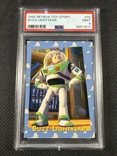 1995 Skybox Toy Story Buzz Lightyear #32 PSA 9 Mint Rookie Disney Pixar Low Pop picture