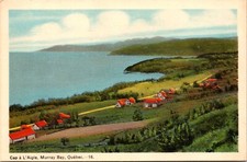 Murray Bay Quebec Canada Town Aerial View Cap a L'Aigle Postcard picture