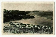 Bird's Eye View of Cordova from Mount Eyak, Alaska RPPC picture