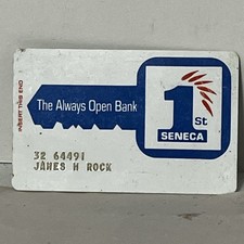 Vintage 1st Seneca Bank Card - Expired Collectable Credit Card picture