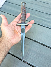 CASE V-42 US Special Forces WWII Dagger Double Edge  Knife With Leather Handle picture
