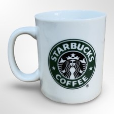 Starbucks Coffee Mug 2006 Classic White Green Siren Mermaid Logo Tea Cup picture