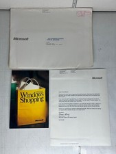 1988 Microsoft Windows Shopping Catalog Pack w/ Letter Envelope Vintage PC picture