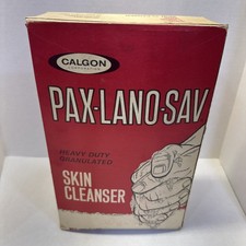 Vintage Pax Lano Sav Skin Cleanser by Calgon 5# Box NOS Sealed Full Rare picture