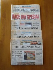 1994 INDY BRICKYARD 400 RACE ~ 5 Partial Newspapers Inaugural Race Gordon Wins picture