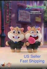 *New* Authentic Hot Toys Disney Zootopia Cosbi Plush Pendant - Lemmings US STOCK picture