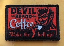 Devil Brand Coffee Morale Patch Tactical ARMY Funny Military  picture