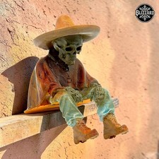 Blizzard 1/1 - 'Siesta 'Til Eternity' - 4in Hand Painted Resin Cowboy Statue picture
