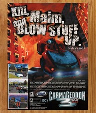 Carmageddon TDR 2000 XICAT - Video Game Print Ad / Poster Promo Art 2001 picture