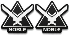 Noble Team Halo Reach PVC Rubber Patch | 2PC  HOOK BACKING   3