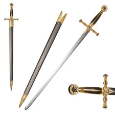 Medieval Stainless Steel King Solomon Sword Star of David Sword for Collection picture